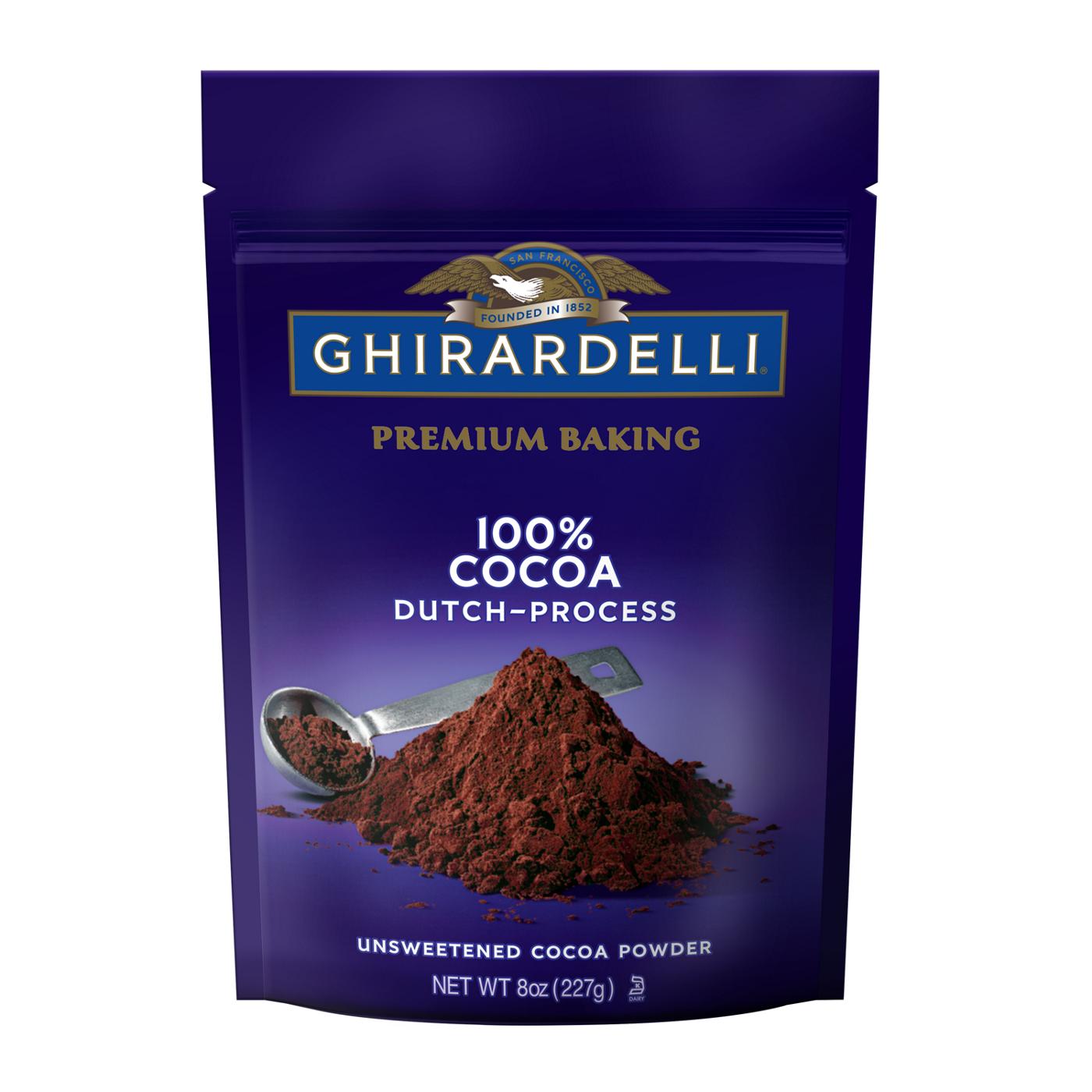 Ghirardelli 100% Cocoa Dutch-Process Unsweetened Cocoa Powder; image 1 of 3