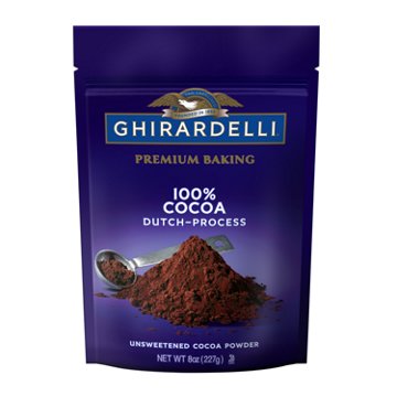 Ghirardelli 100% Cocoa Dutch-Process Unsweetened Cocoa Powder, 8 oz
