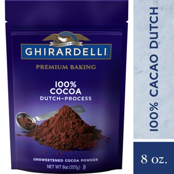 Ghirardelli 100% Cocoa Dutch-Process Unsweetened Cocoa Powder, 8 oz