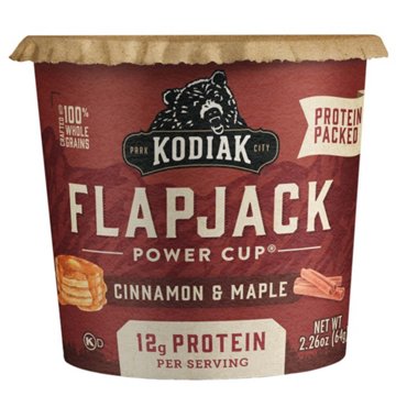 Kodiak 12g Protein Flapjack Power Cup - Cinnamon & Maple, 2.25 oz