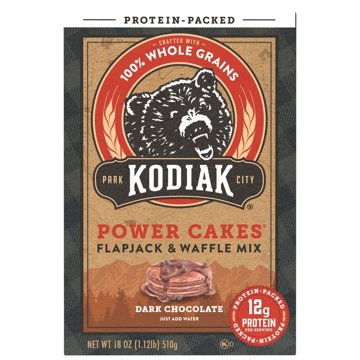 Kodiak 12g Protein Power Cakes Flapjack & Waffle Mix - Dark Chocolate, 18 oz