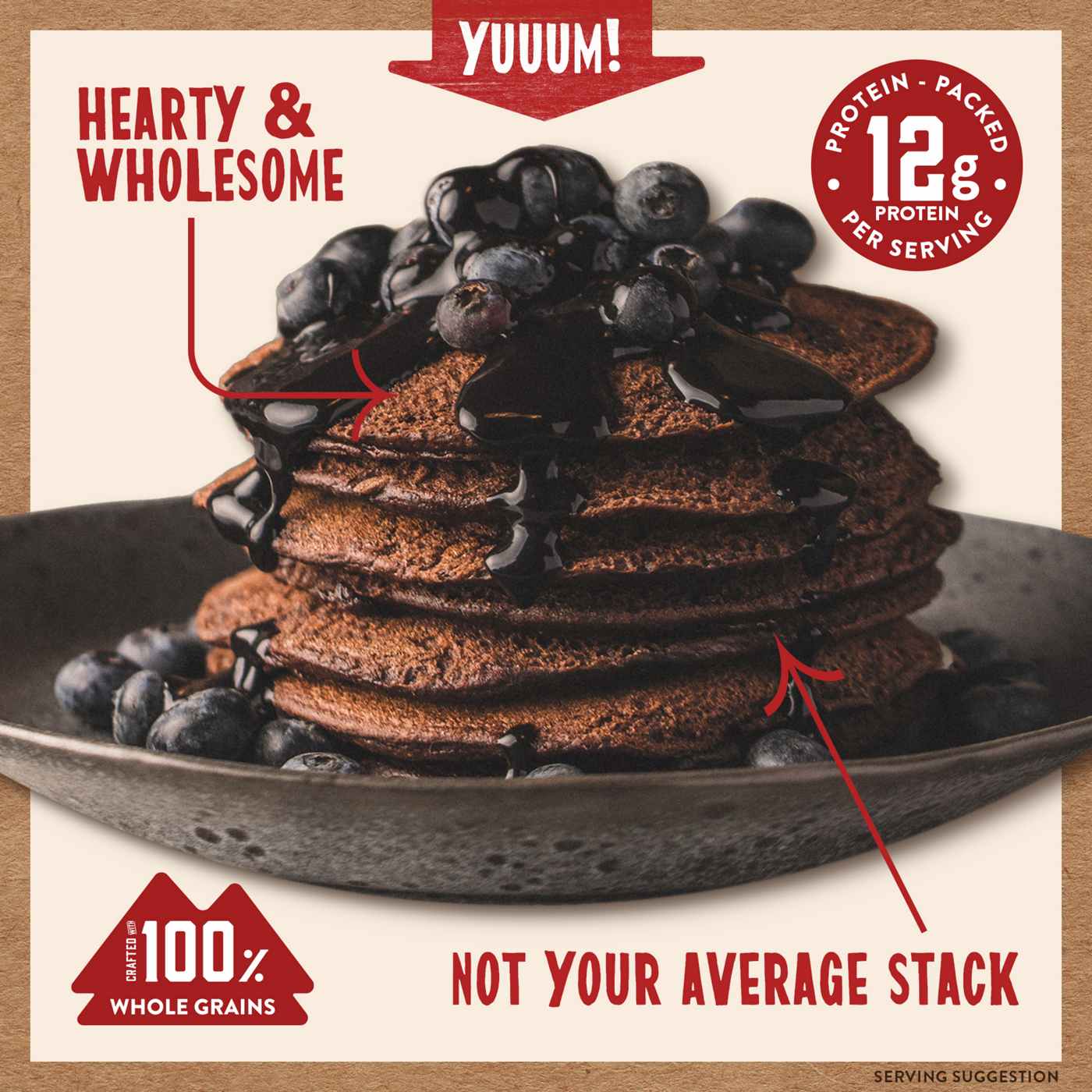 Kodiak 12g Protein Power Cakes Flapjack & Waffle Mix - Dark Chocolate; image 2 of 4