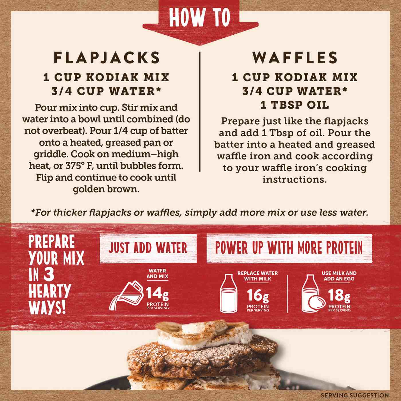 Kodiak Power Cakes 14g Protein Flapjack & Waffle Mix - Cinnamon Oat; image 4 of 4