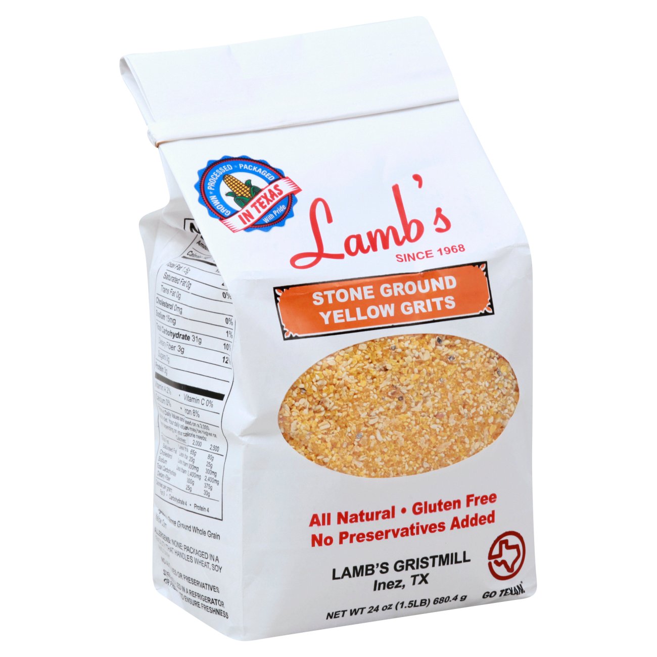 Lamb's Stone Ground Yellow Grits Shop Oatmeal & hot cereal at HEB