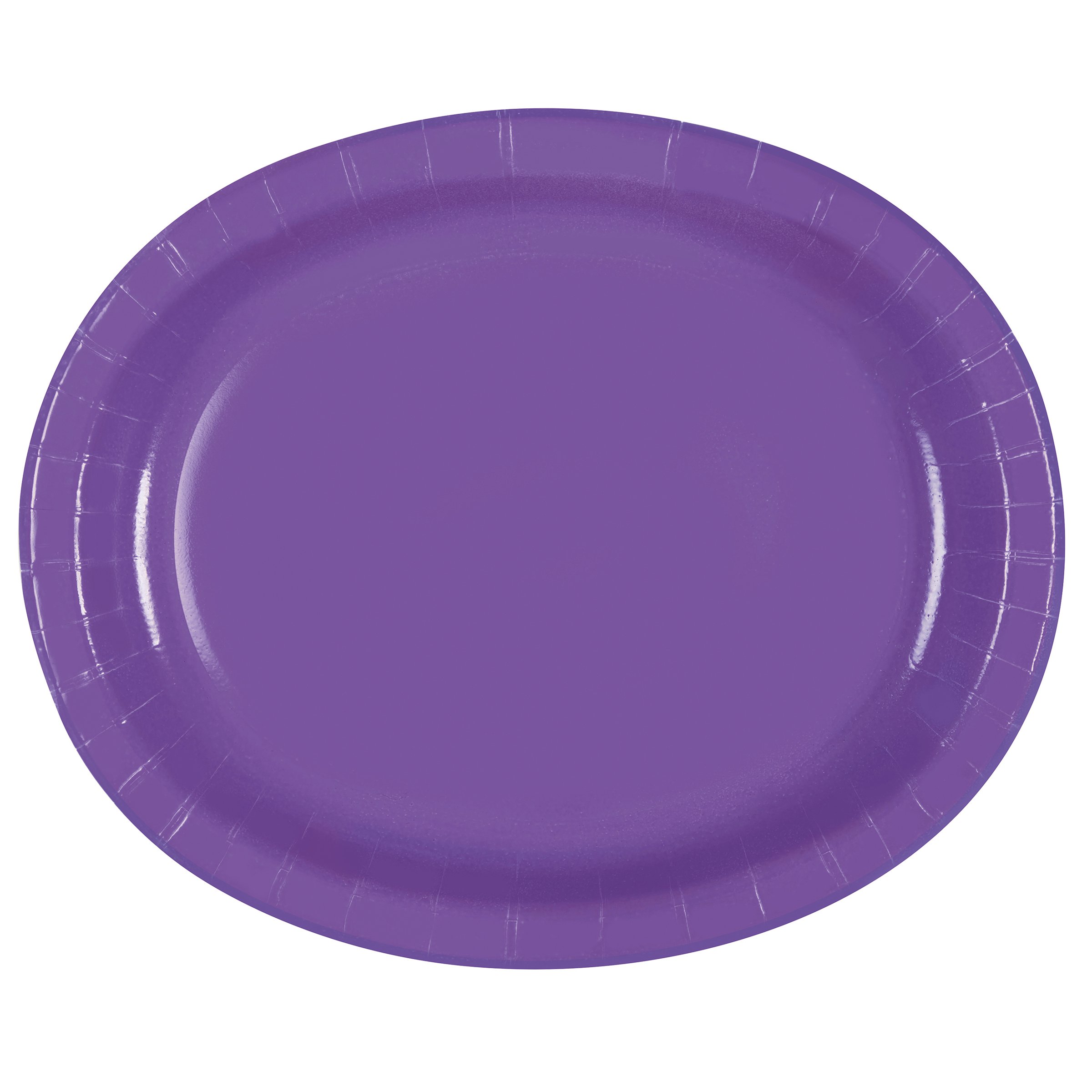 Unique Purple Paper Oval Plate Shop Plates & Bowls at HEB