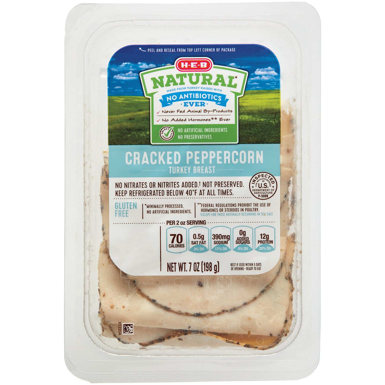 H-E-B Natural Cracked Pepper Turkey Breast - Shop Meat At H-E-B