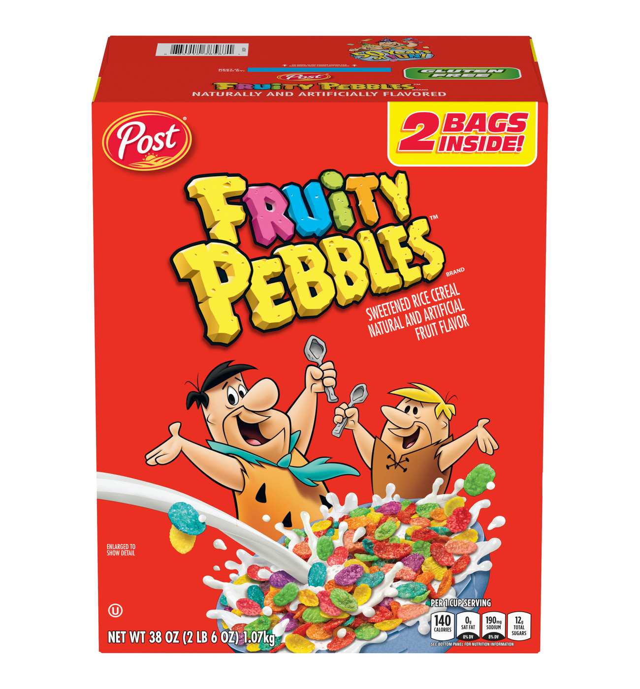 Post Fruity Pebbles Cereal - Value Pack; image 1 of 3