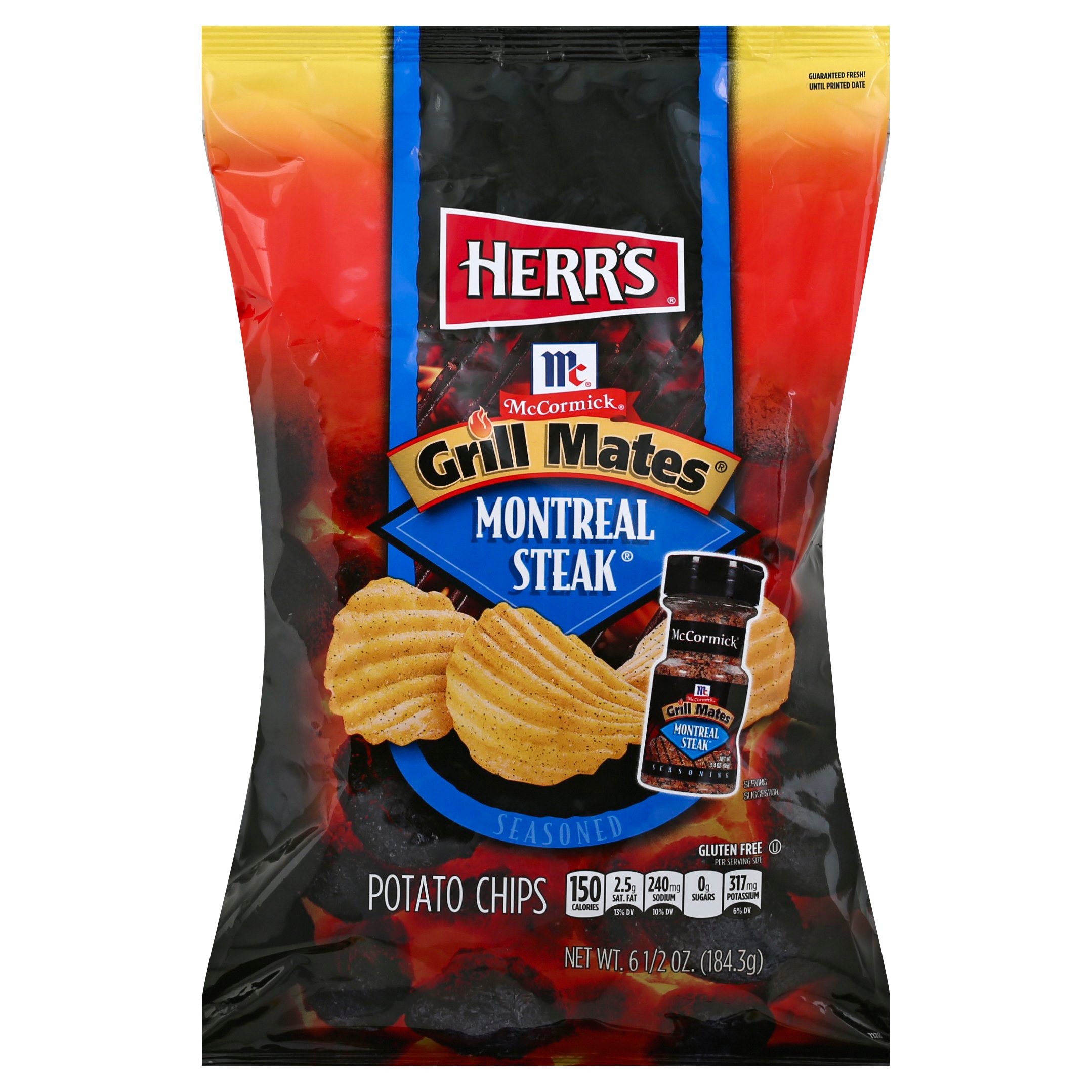 Herr's Grill Mates Montreal Steak Potato Chips Shop Chips at HEB