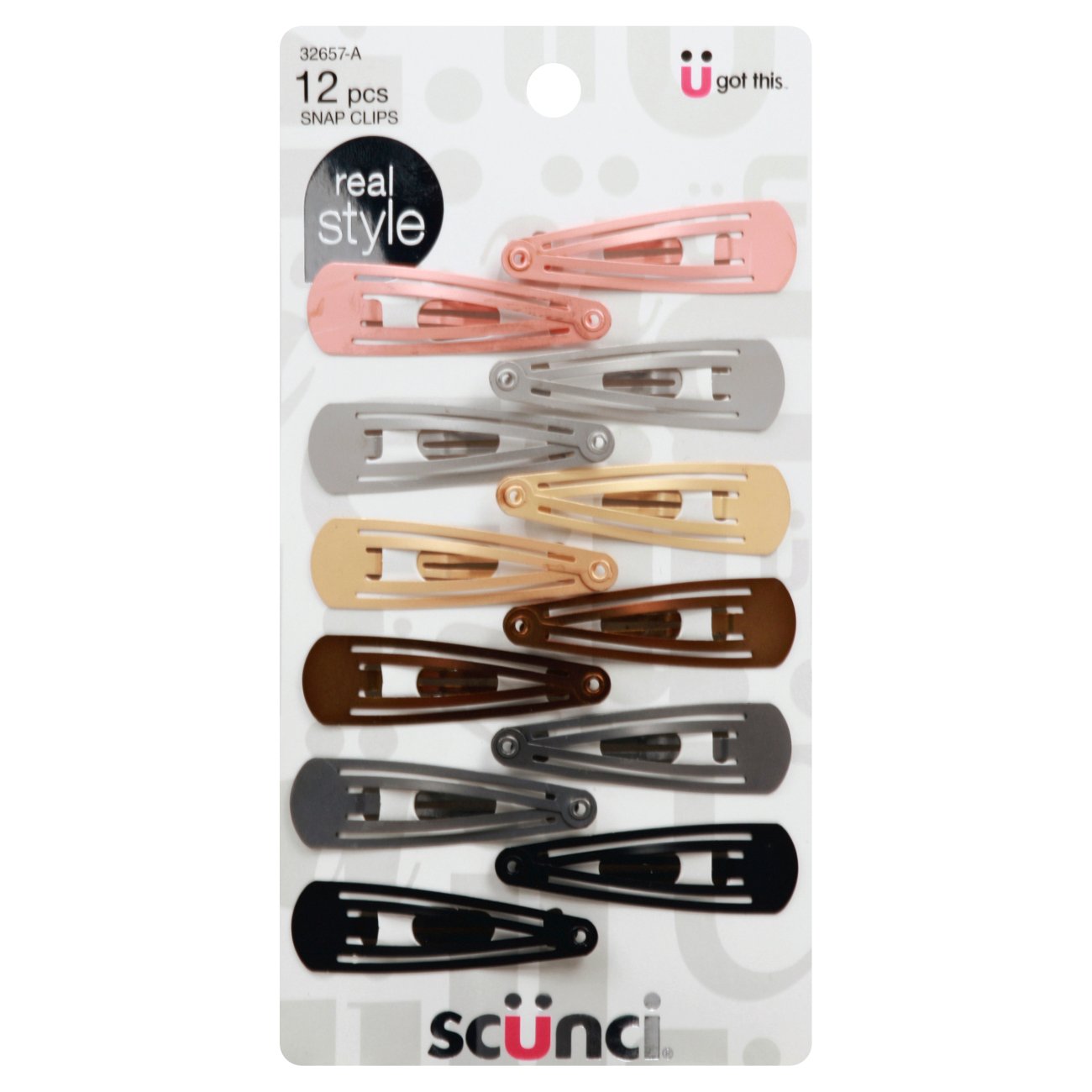 Scunci Real Style Open Side Snap Clips - Shop Hair accessories at H-E-B