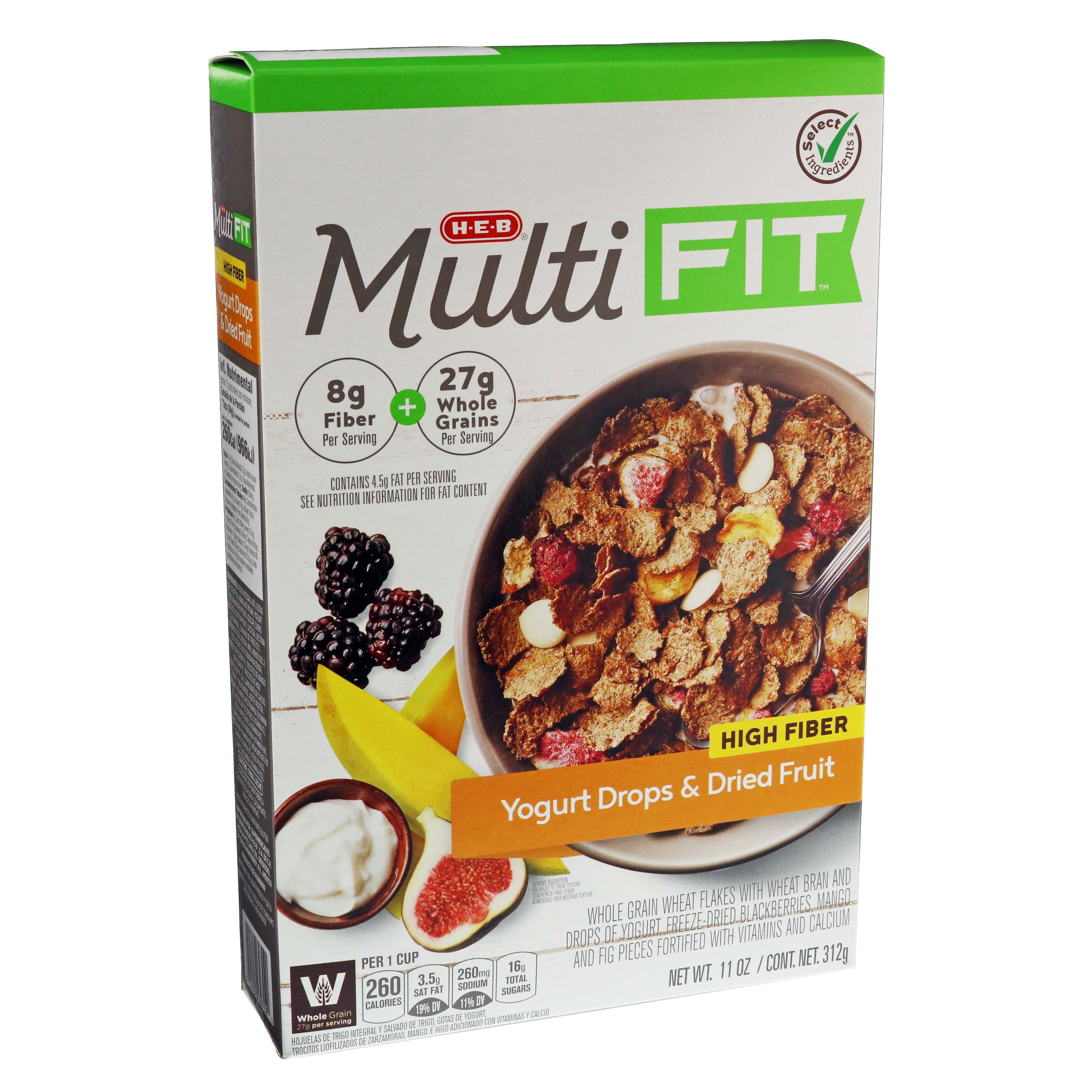 HEB Select Ingredients Multi Fit High Fiber Yogurt Drops