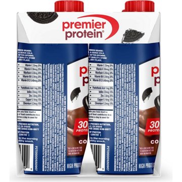 Premier Protein 30g Protein Shakes 4 pk Bottles - Cookies & Cream
