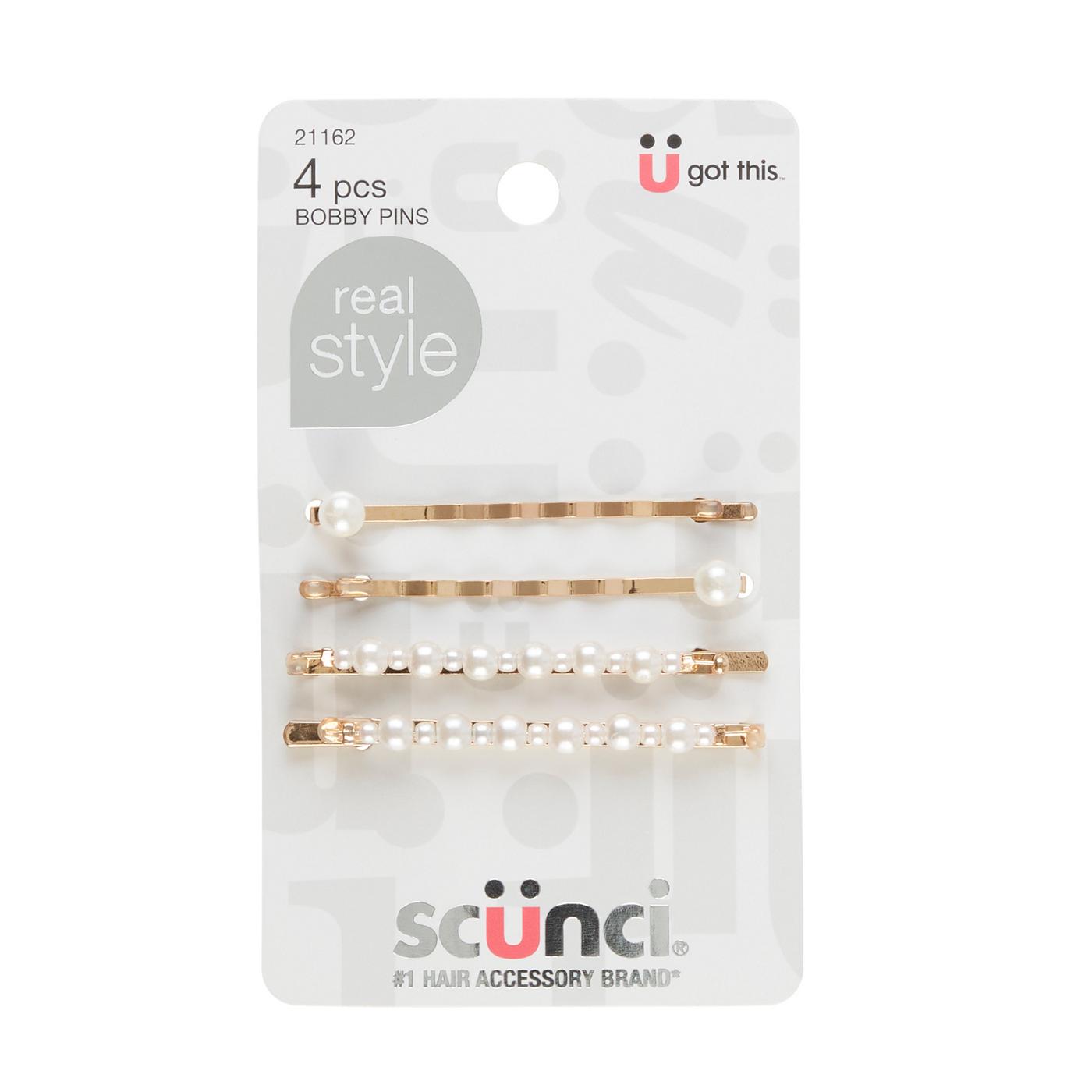 Scunci Pearl Bobby Pins; image 1 of 2