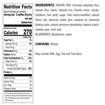 Krusteaz Wild Blueberry Muffin Mix, 17.1 oz