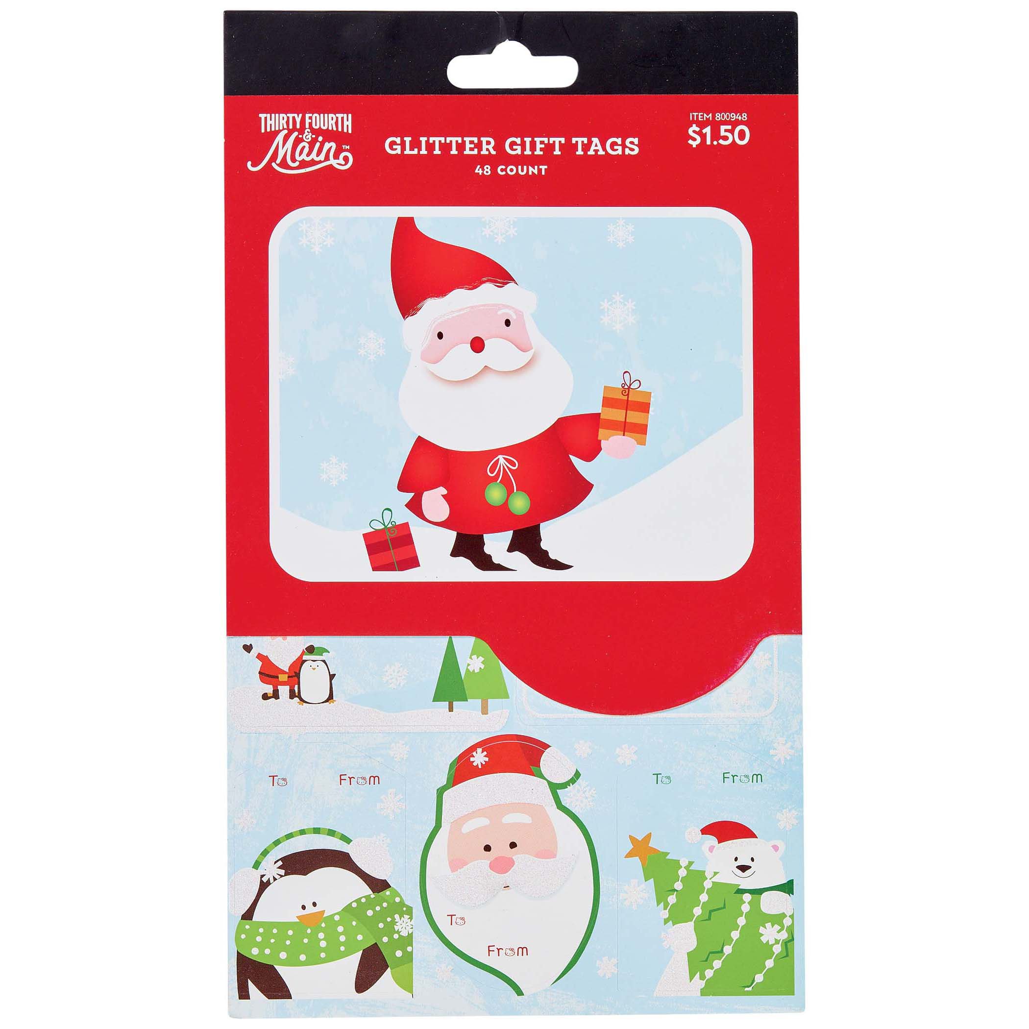 Thirty Fourth & Main Whimsy Santa Tags - Shop Gift Wrap at H-E-B