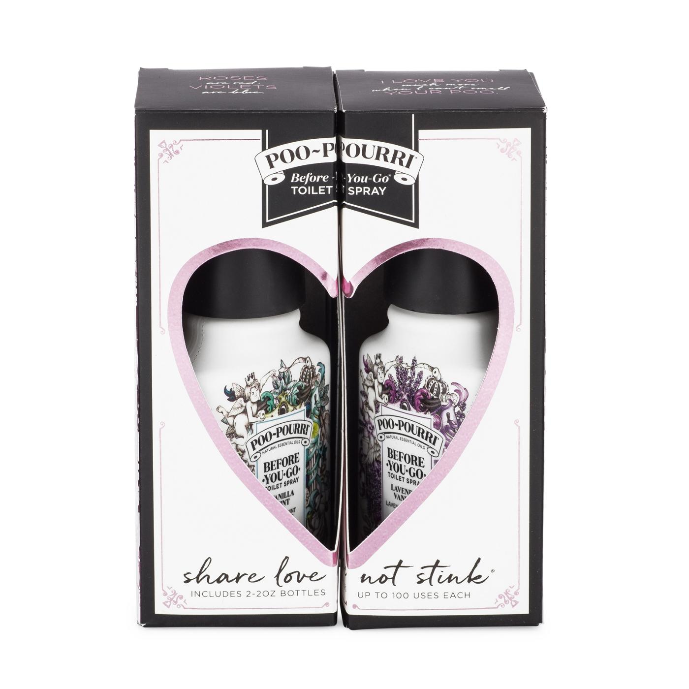 Poo~Pourri Share Love Not Stink Vanilla Mint and Lavender Vanilla Gift Set 2 pk; image 1 of 4