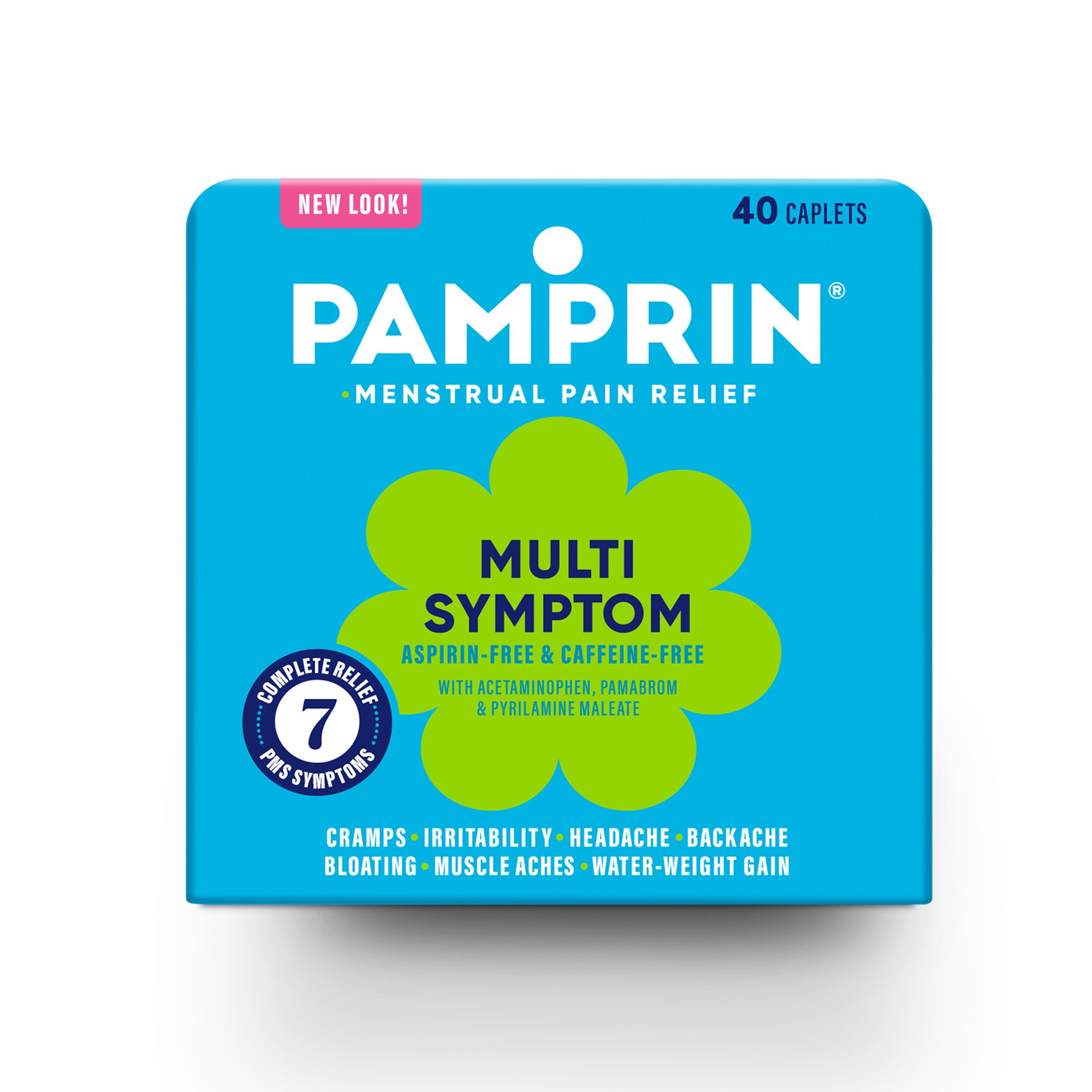 Pamprin Multi Symptom Menstrual Pain Relief Coated Caplets - Shop ...