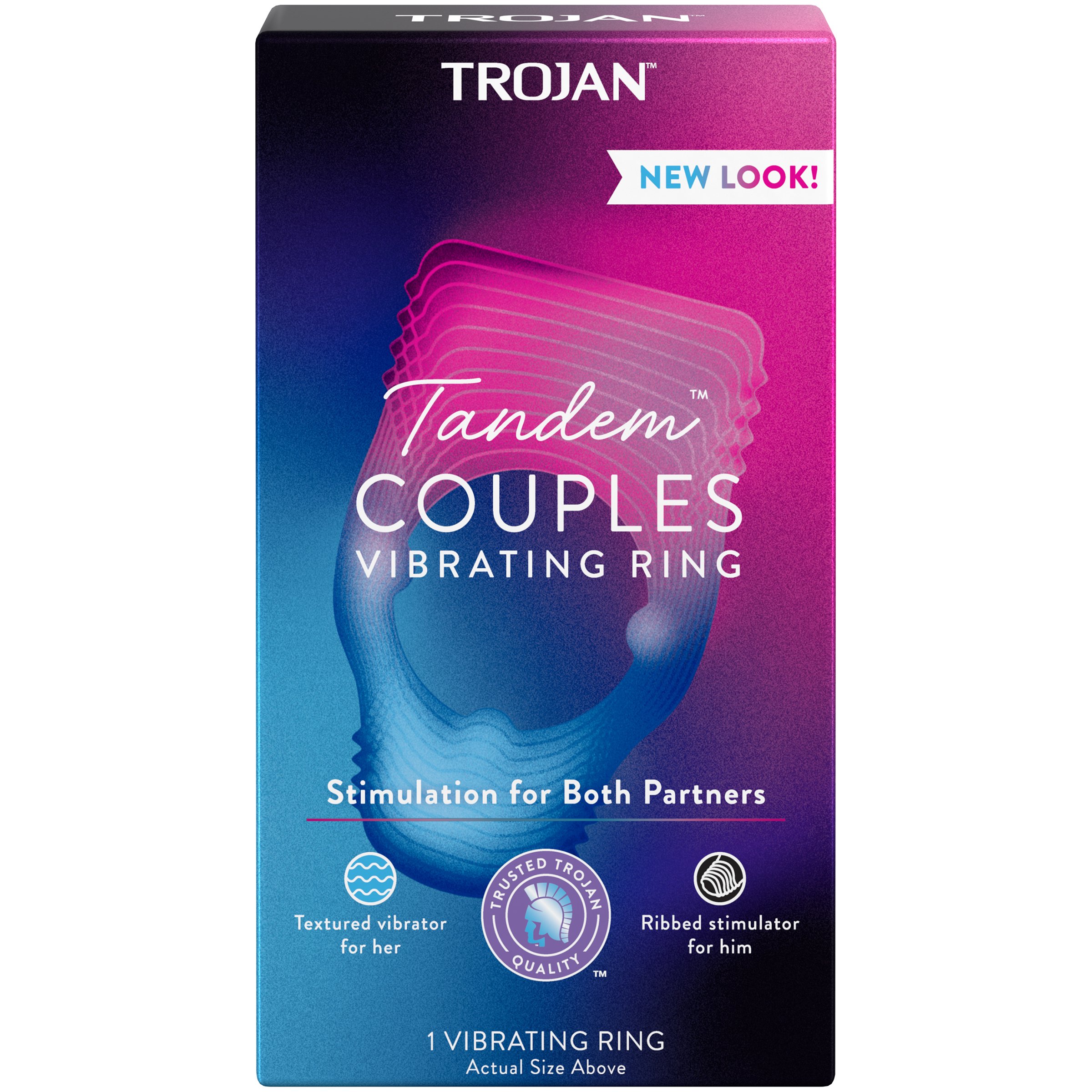 Aanpassing Habubu Dynamiek Trojan Tandem Couples Vibrating Ring - Shop Condoms & Contraception at H-E-B
