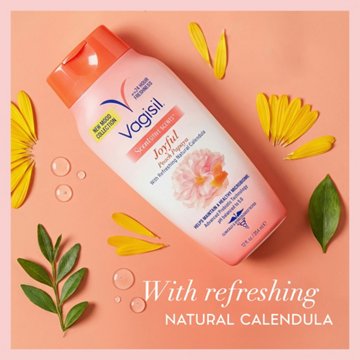 Vagisil Scentsitive Scents Daily Intimate Wash - Joyful Peach Papaya, 12 oz