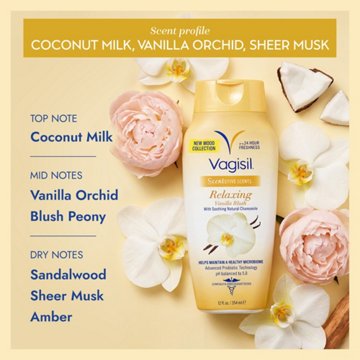 Vagisil Scentsitive Scents Daily Intimate Wash - Relaxing Vanilla Blush, 12 oz
