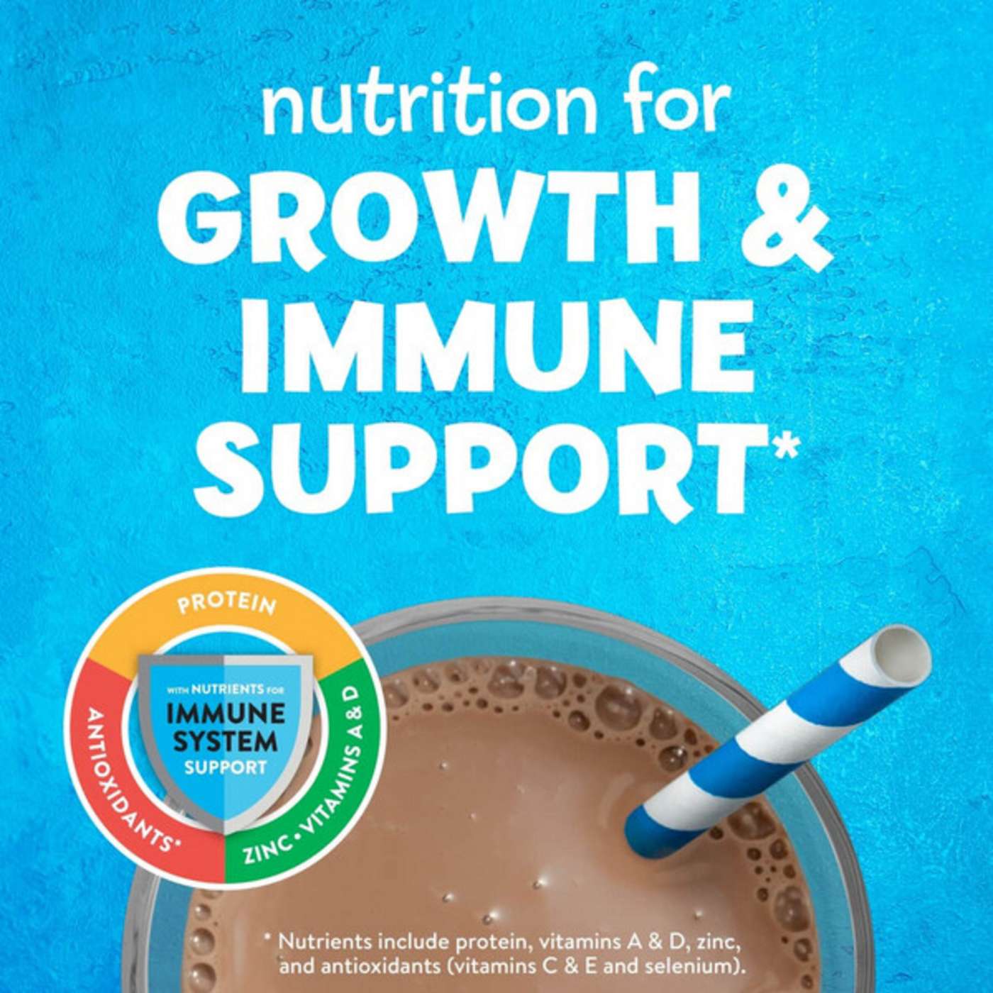PediaSure Grow & Gain with Immune Support 7g Protein Shake for Kids - S'mores, 8 oz Bottles; image 8 of 9