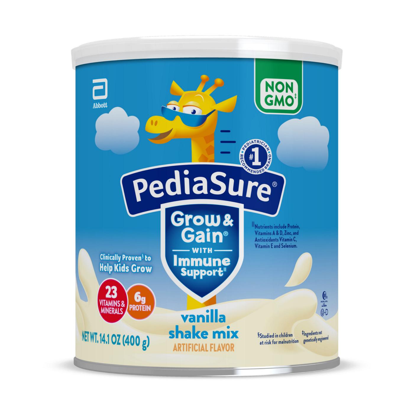 PediaSure Grow & Gain with Immune Support Shake Mix - Vanilla; image 1 of 11