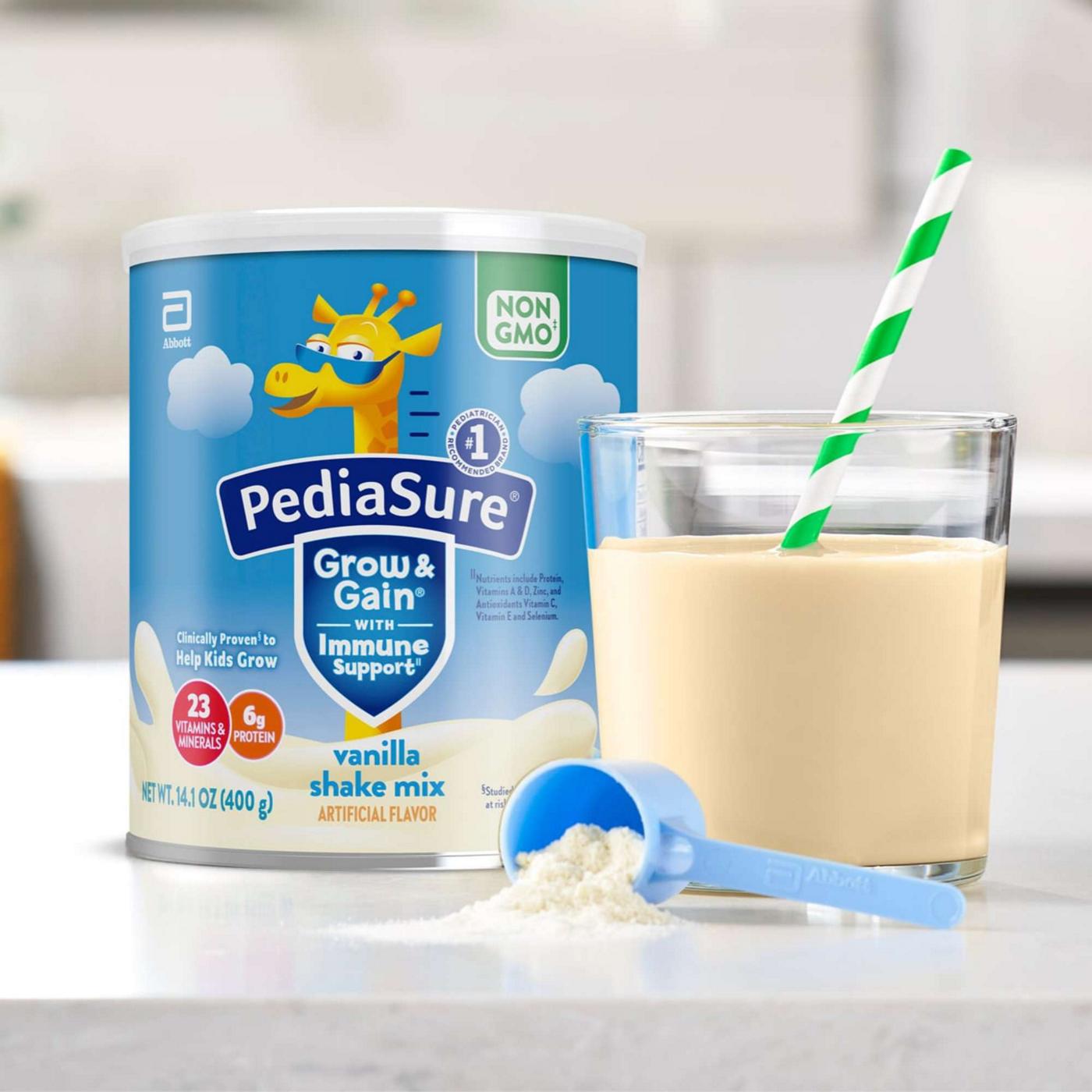 PediaSure Grow & Gain with Immune Support Shake Mix - Vanilla; image 9 of 11