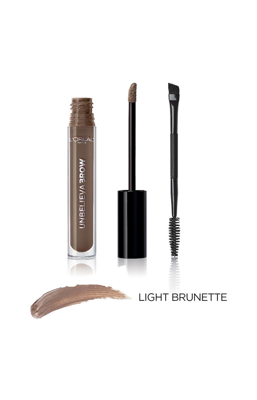 L'Oréal Paris Unbelieva-Brow Longwear Waterproof Tinted Brow Gel Light Brunette; image 2 of 5