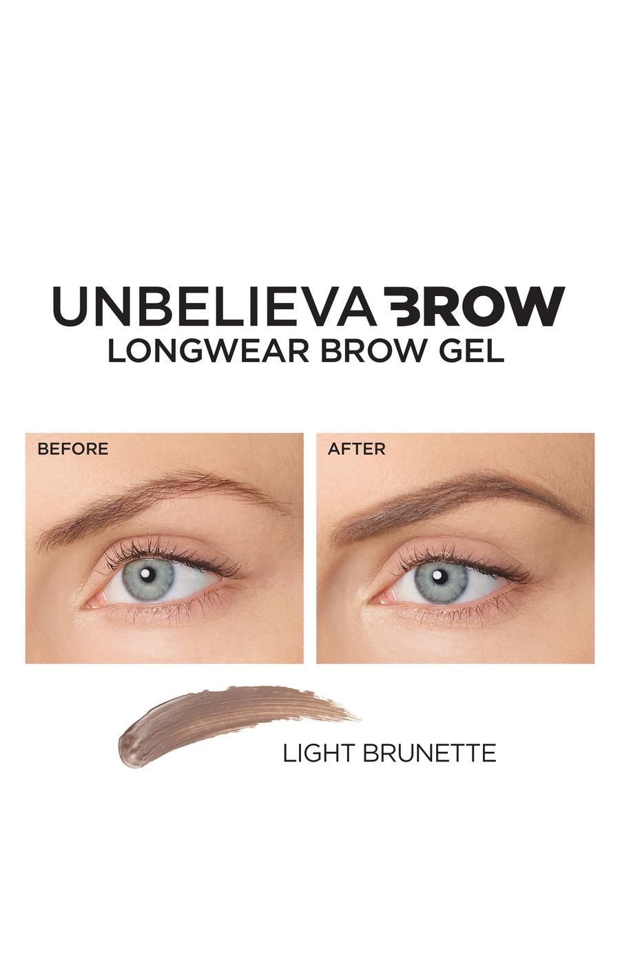 L'Oréal Paris Unbelieva-Brow Longwear Waterproof Tinted Brow Gel Light Brunette; image 5 of 5