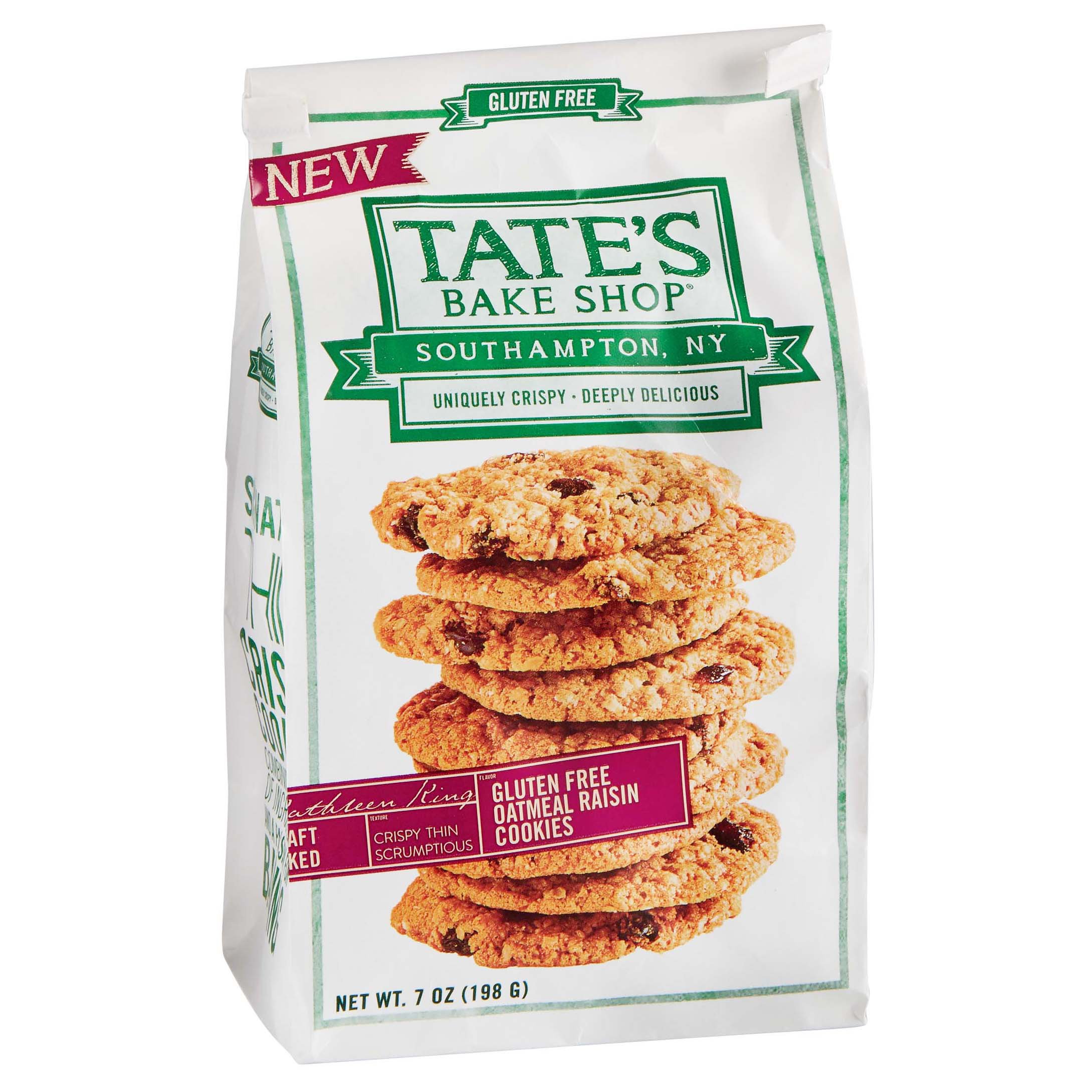 Tate's Bake Shop Gluten Free Oatmeal Raisin Cookies - Shop Cookies at H-E-B