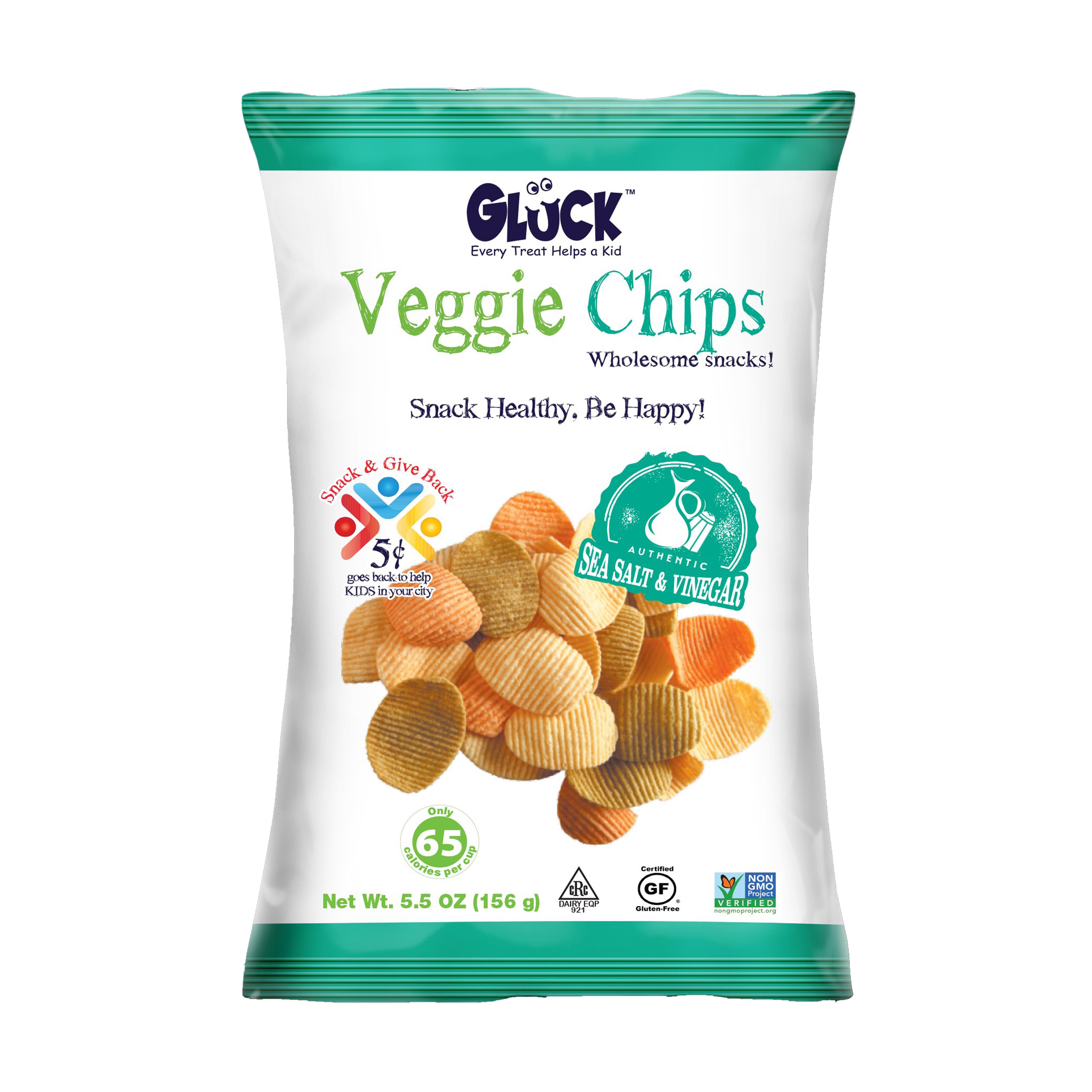 Gluck Authentic Salt & Vinegar Veggie Chips Shop Chips at HEB