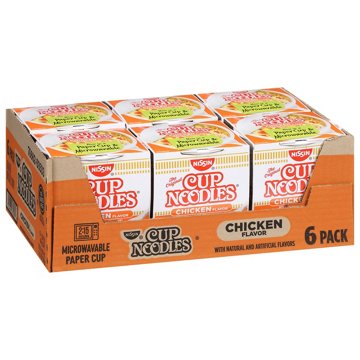 Nissin Chicken Cup Noodles Value Pack, 6 ct