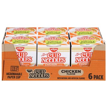 Nissin Chicken Cup Noodles Value Pack, 6 ct