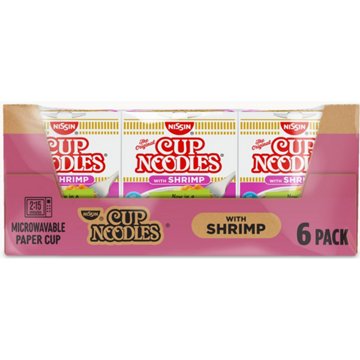Nissin Shrimp Cup Noodles Value Pack, 6 ct