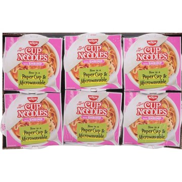 Nissin Shrimp Cup Noodles Value Pack, 6 ct