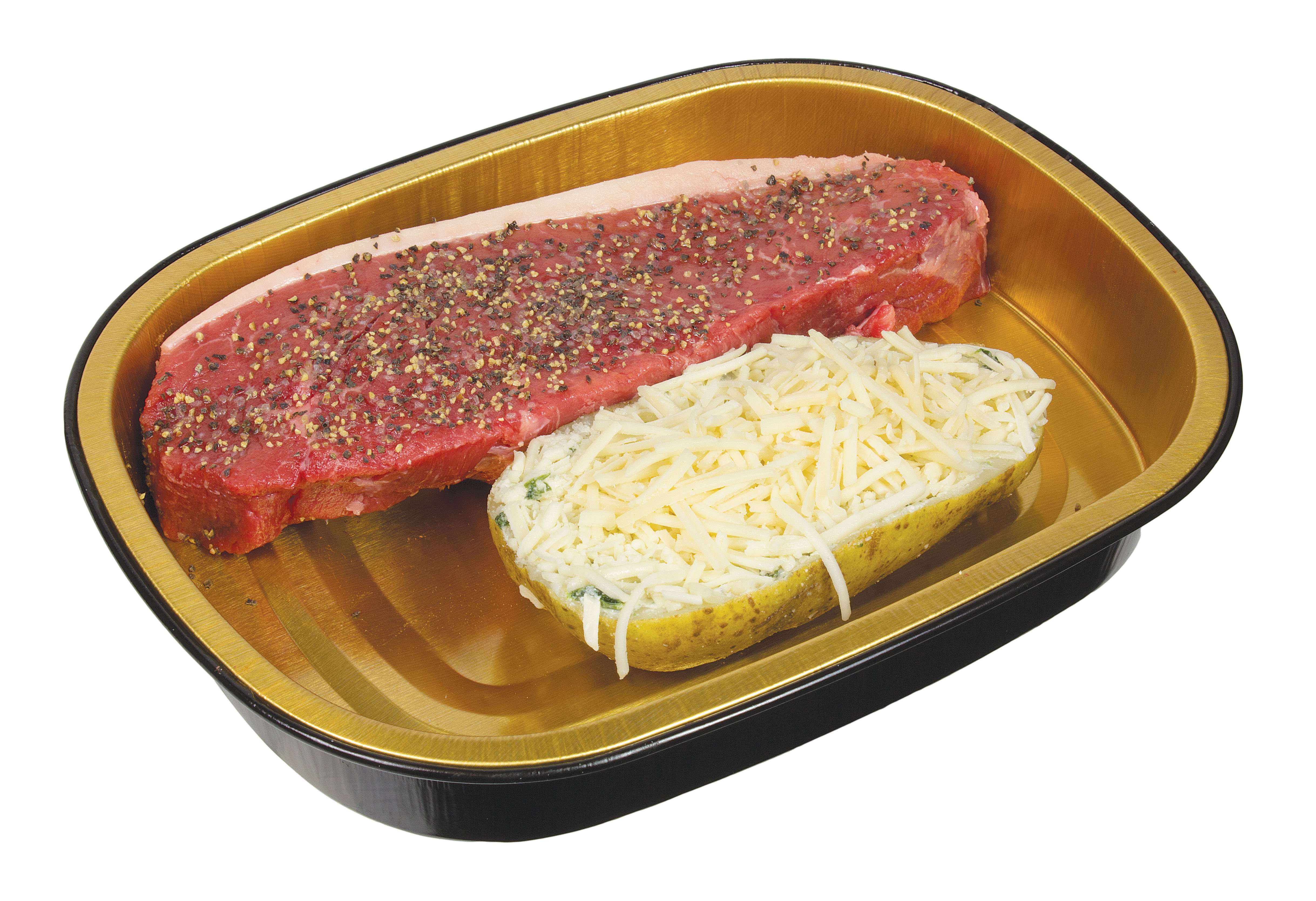 HEB Meal Simple Beef Petite Sirloin Steak with Spinach Parmesan Cream