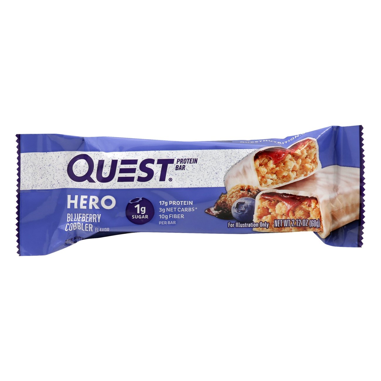 Quest Hero Blueberry Cobbler Protein Bar Shop Granola & Snack Bars at