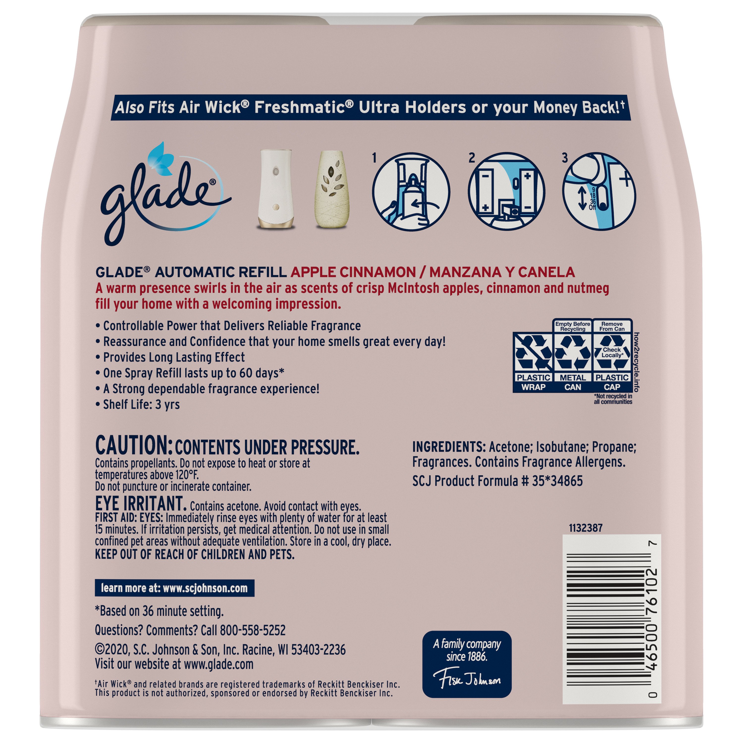 Glade Sense & Spray Red Honeysuckle Nectar Automatic Freshener Refill -  Shop Air Fresheners at H-E-B