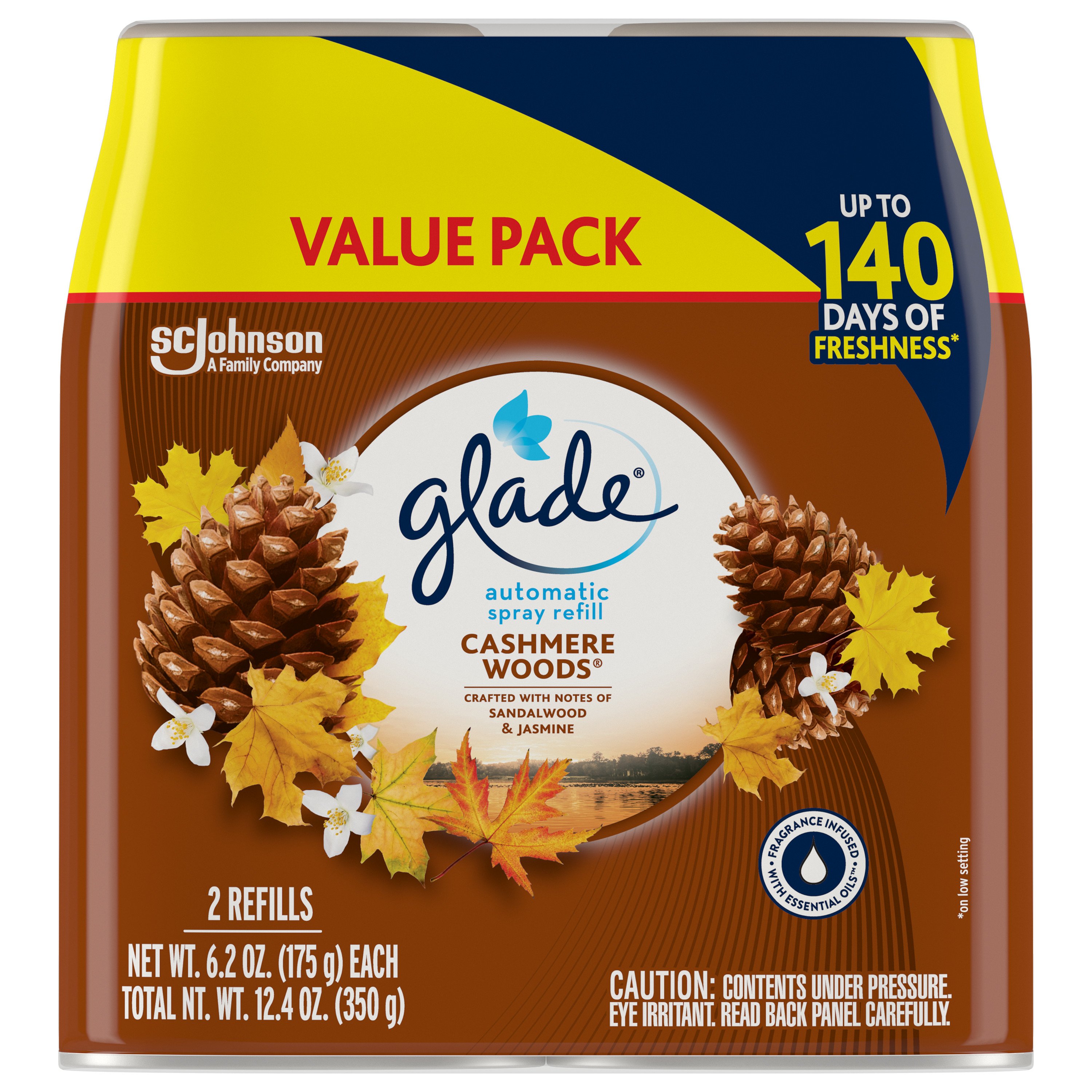 Glade Automatic Spray Refills, Value Pack Cashmere Woods Shop Air