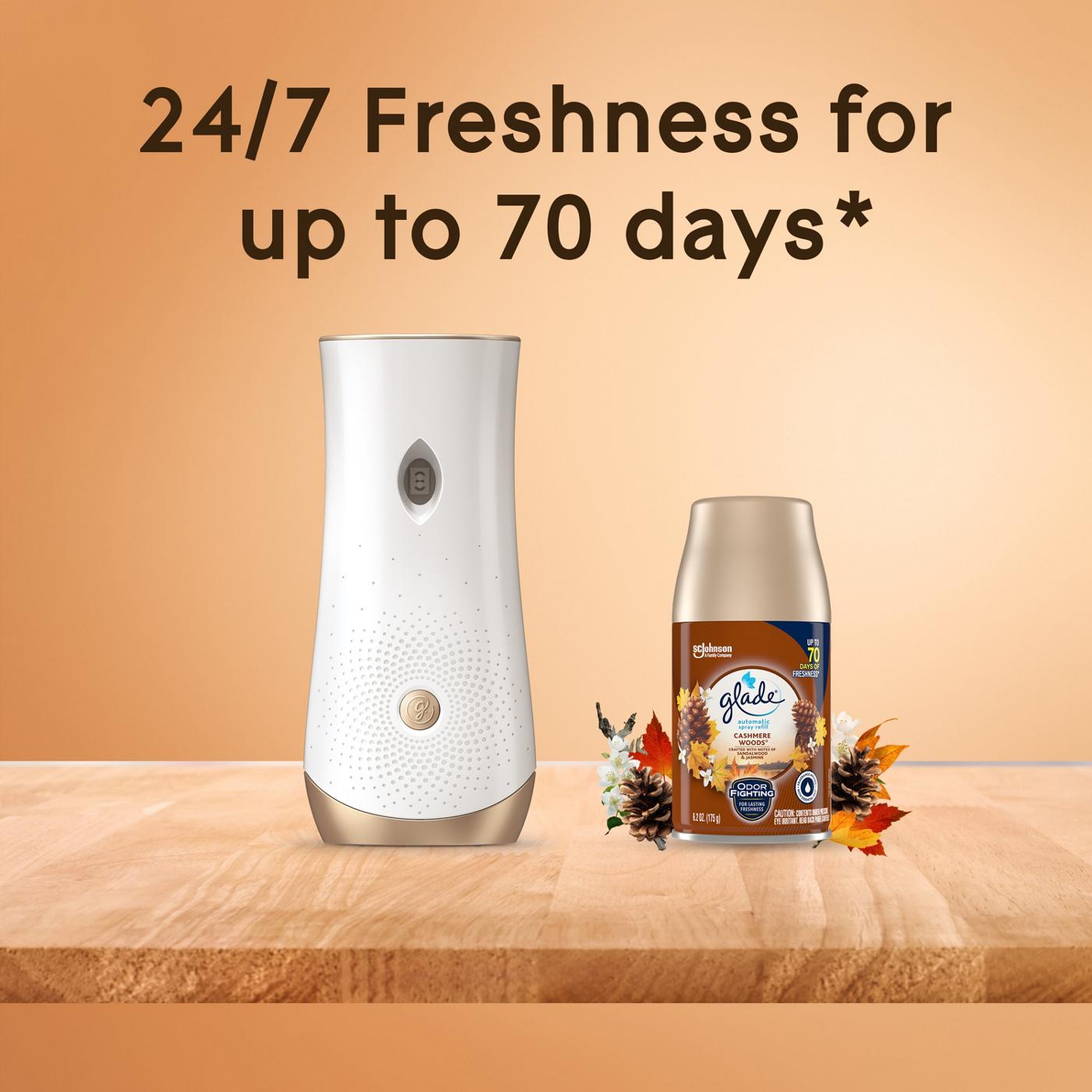 Glade Automatic Spray Refill, Air Freshener, Comforting Cashmere Woods; image 2 of 10