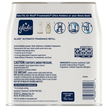 Glade Automatic Spray Refill Air Freshener - Clean Linen, 6.2 oz, 2 pk
