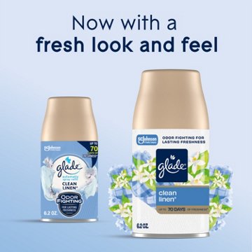 Glade Automatic Spray Refill Air Freshener - Clean Linen, 6.2 oz, 2 pk
