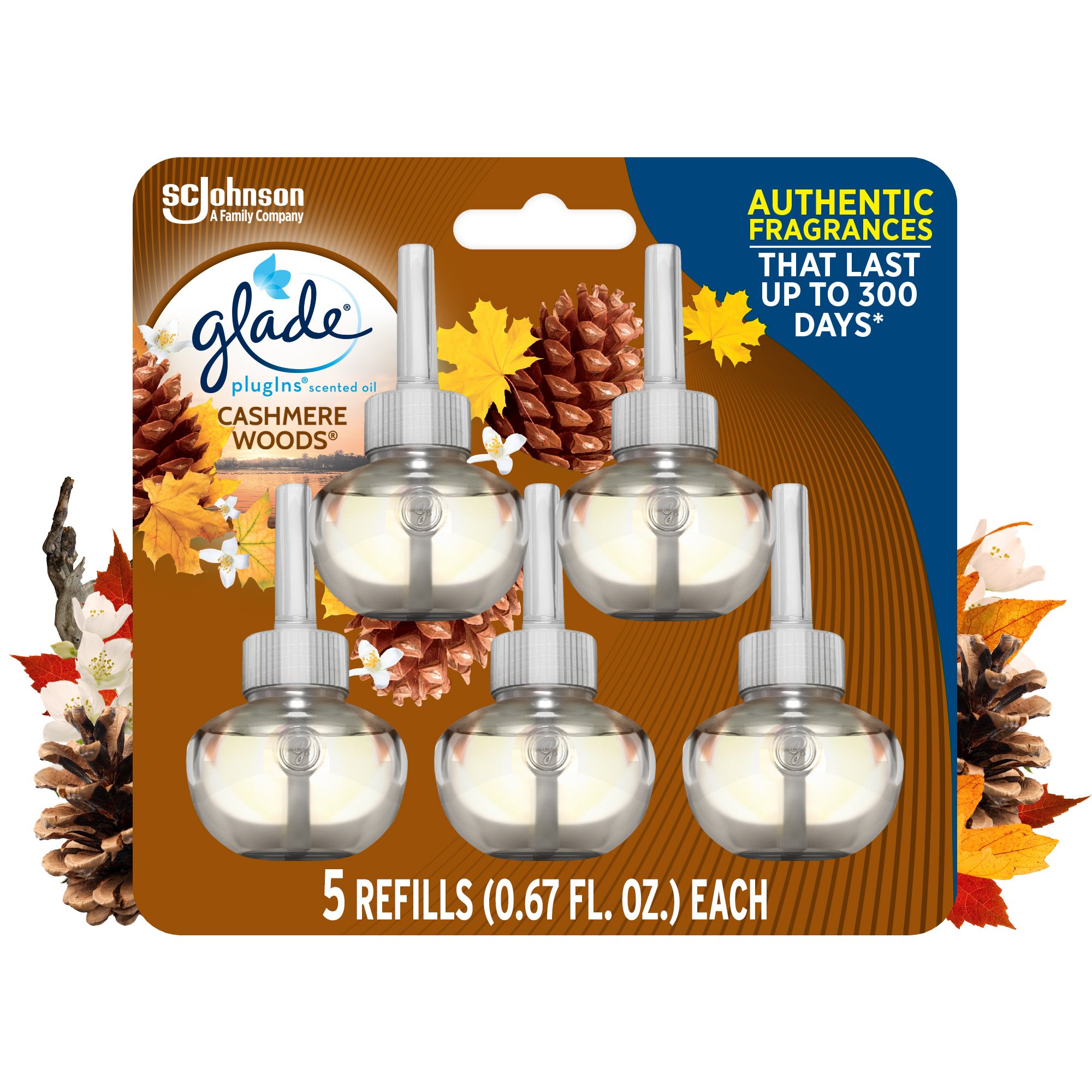 Glade PlugIns Scented Oil Air Freshener Refills Cashmere Woods Shop