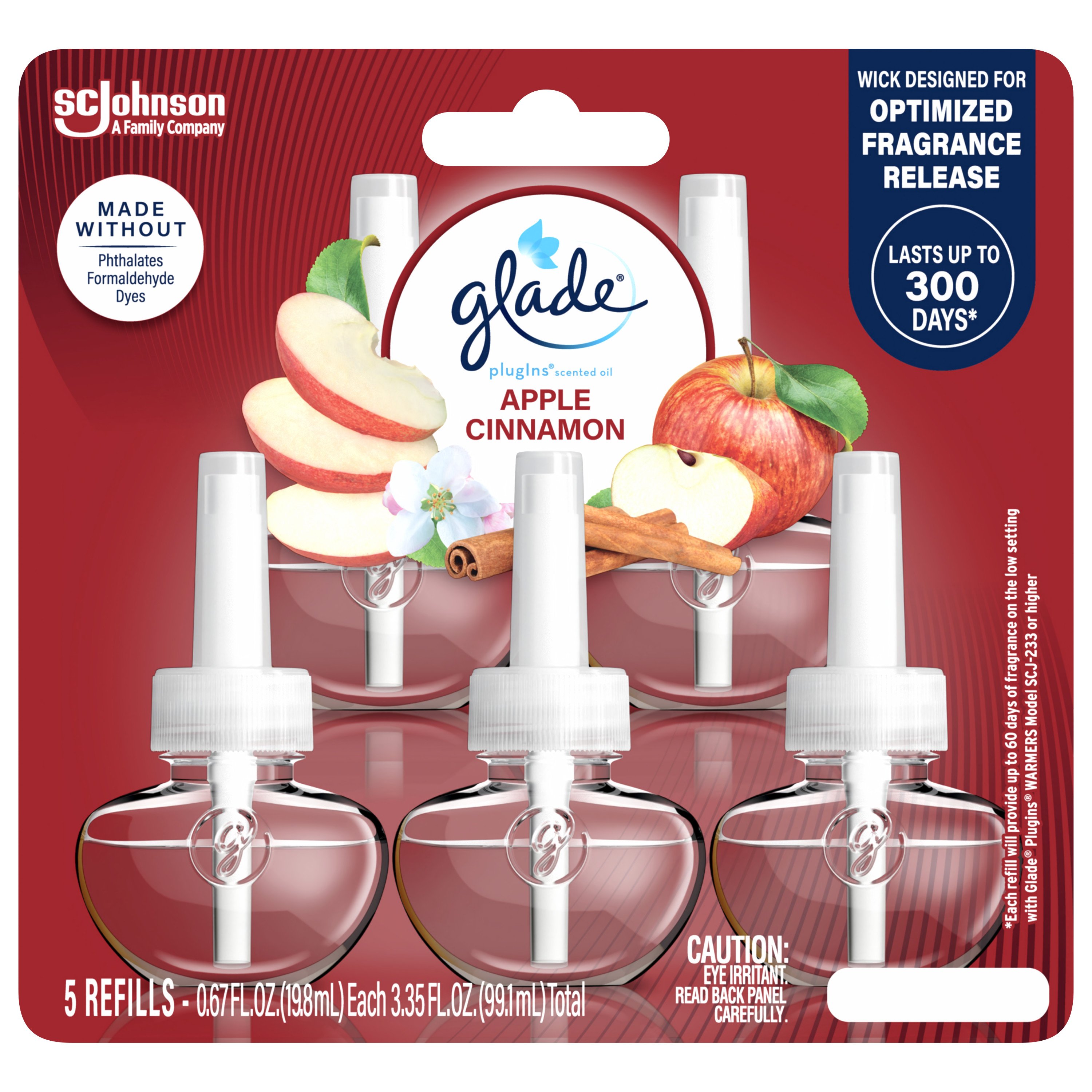 Glade Apple Cinnamon PlugIns Scented Oil Refills Shop Scented Oils