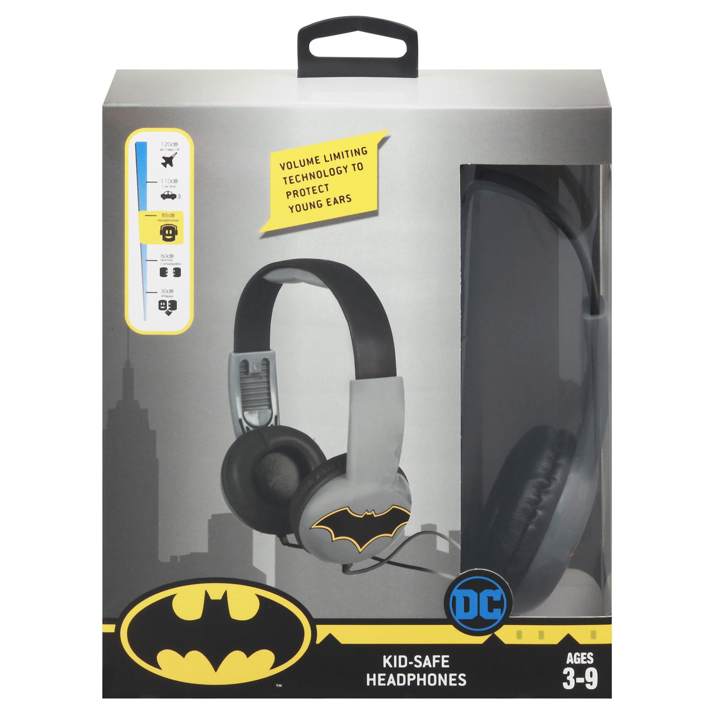 DC Comics Batman Kid-Safe Wired Headphones; image 1 of 2