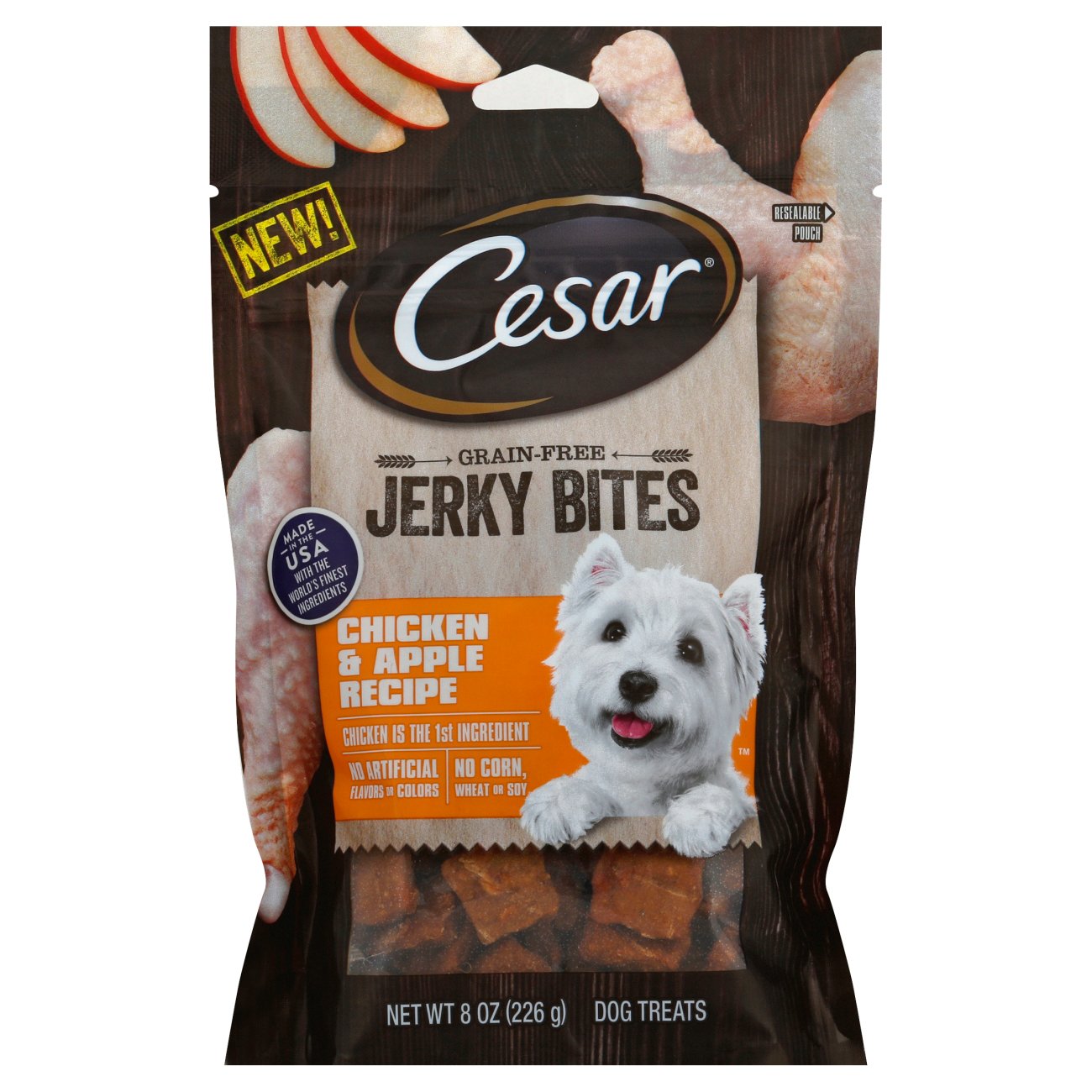 Cesar Chicken & Apple Recipe Jerky Bites Dog Treats Shop Jerky treats