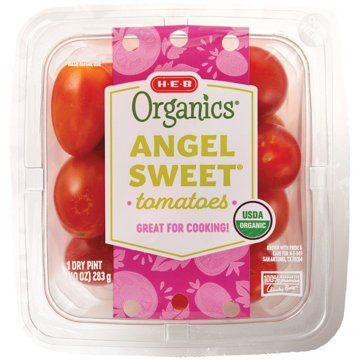 H-E-B Organics Fresh Angel Sweet Tomatoes, 10 oz