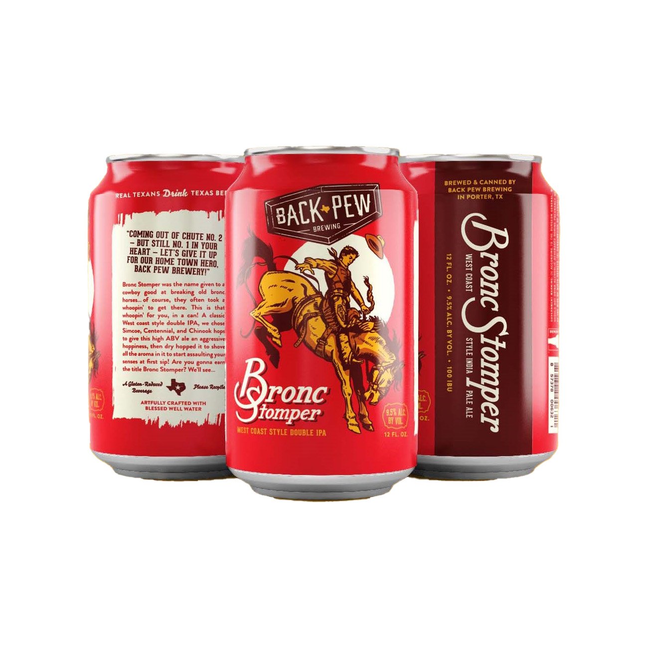 Back Pew Brewing Bronc Stomper West Coast Style India Pale Ale Craft ...