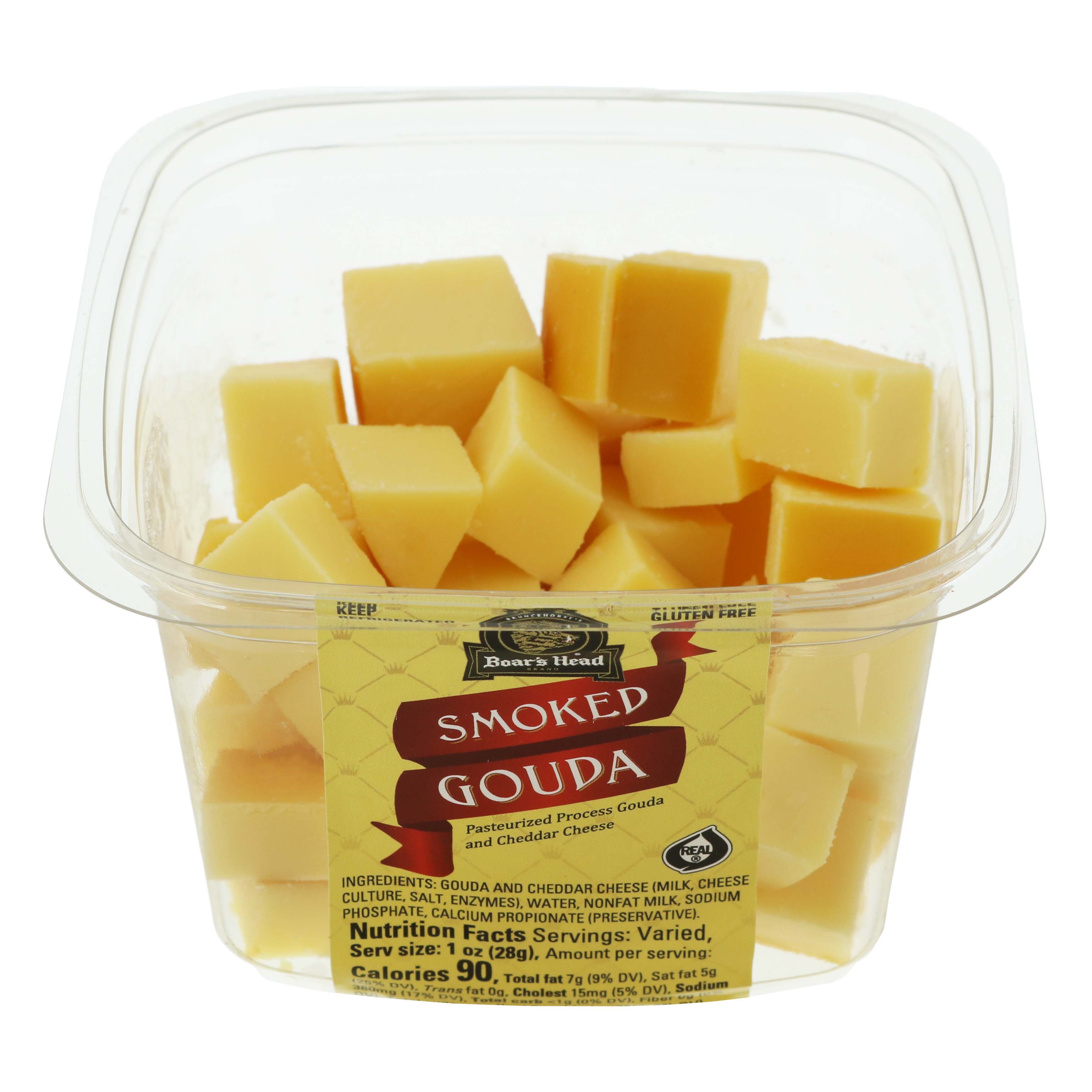 Boar's Head Naturally Smoked Gouda Cheese Cubes Shop Cheese at HEB