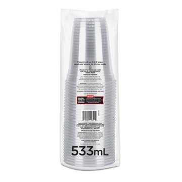 H-E-B 18 oz Clear Plastic Cups, 30 ct