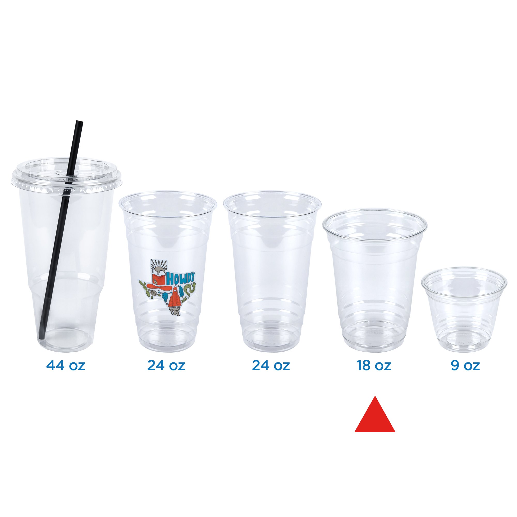 H-E-B 12 oz Clear Plastic To Go Cups with Lids - Shop Drinkware at H-E-B